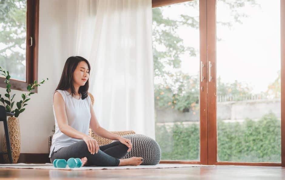 Meditation Studio window treatments